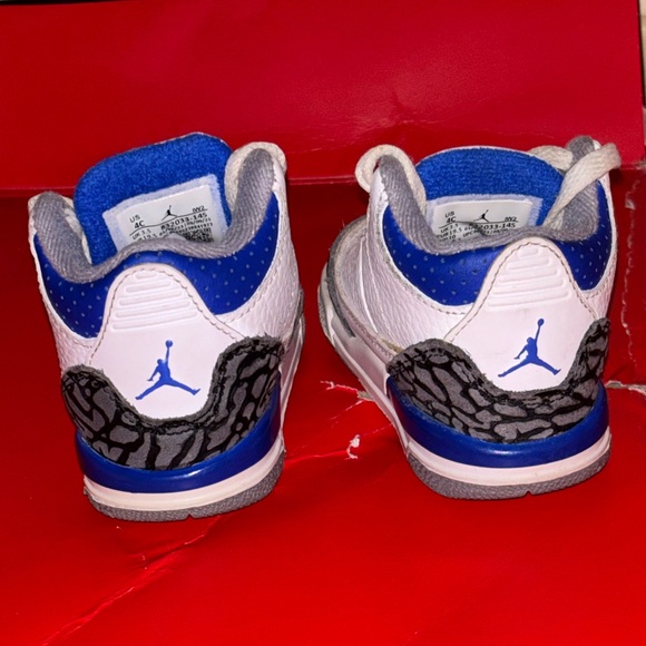 Jordan Kids White and Gray JR3 racer blue - Picture 3 of 4